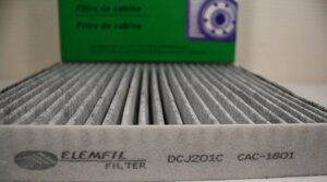 Фільтр повітряний салону вугільний ELEMFIL DCJ201C