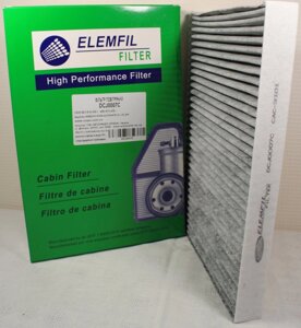 Фільтр повітряний салону вугільний легкового автомобіля ELEMFIL DCJ0007C