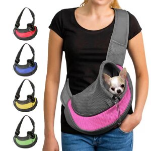 Переноска - сумка для котів та собак CRAZY PAWS Sport Sling. Розмір S до 3 кг