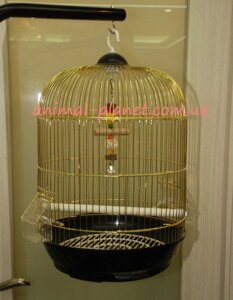 Кругла клітка для дрібних папуг або інших пташок
