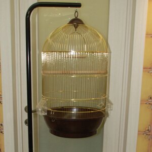 Клітка для середніх папуг, кругла клітка для папуг, купотльная клітка для птахів (діаметр 40 см, висота 70 см)