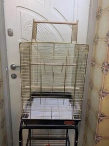 Клітка для папуги 40х40х60 см