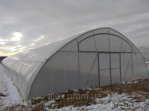 Теплиця для зимового вирощування з плівки з наддувом 10х50 м від компанії ТОВ "НВК Агро Рост" - фото 1