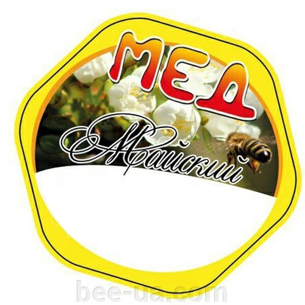 Етикетка "Травневий Мед" (в упаковці 100 шт) від компанії Українська Бджілка - фото 1