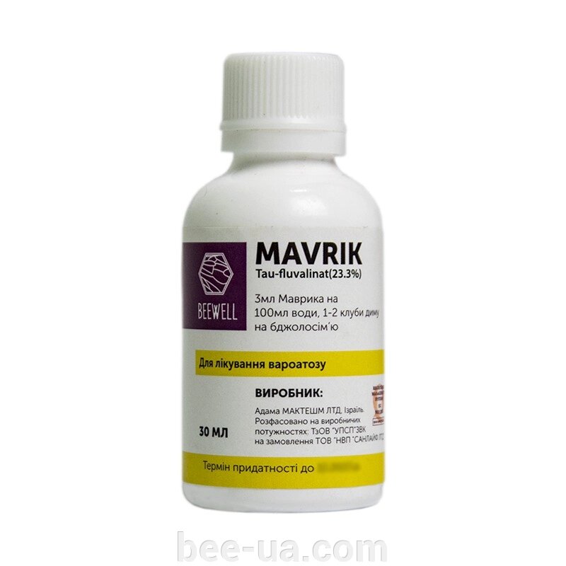 Mavrik (Маврік), Tau-fluvalinat 23,3%. 30 мл. Ізраїль від компанії Українська Бджілка - фото 1
