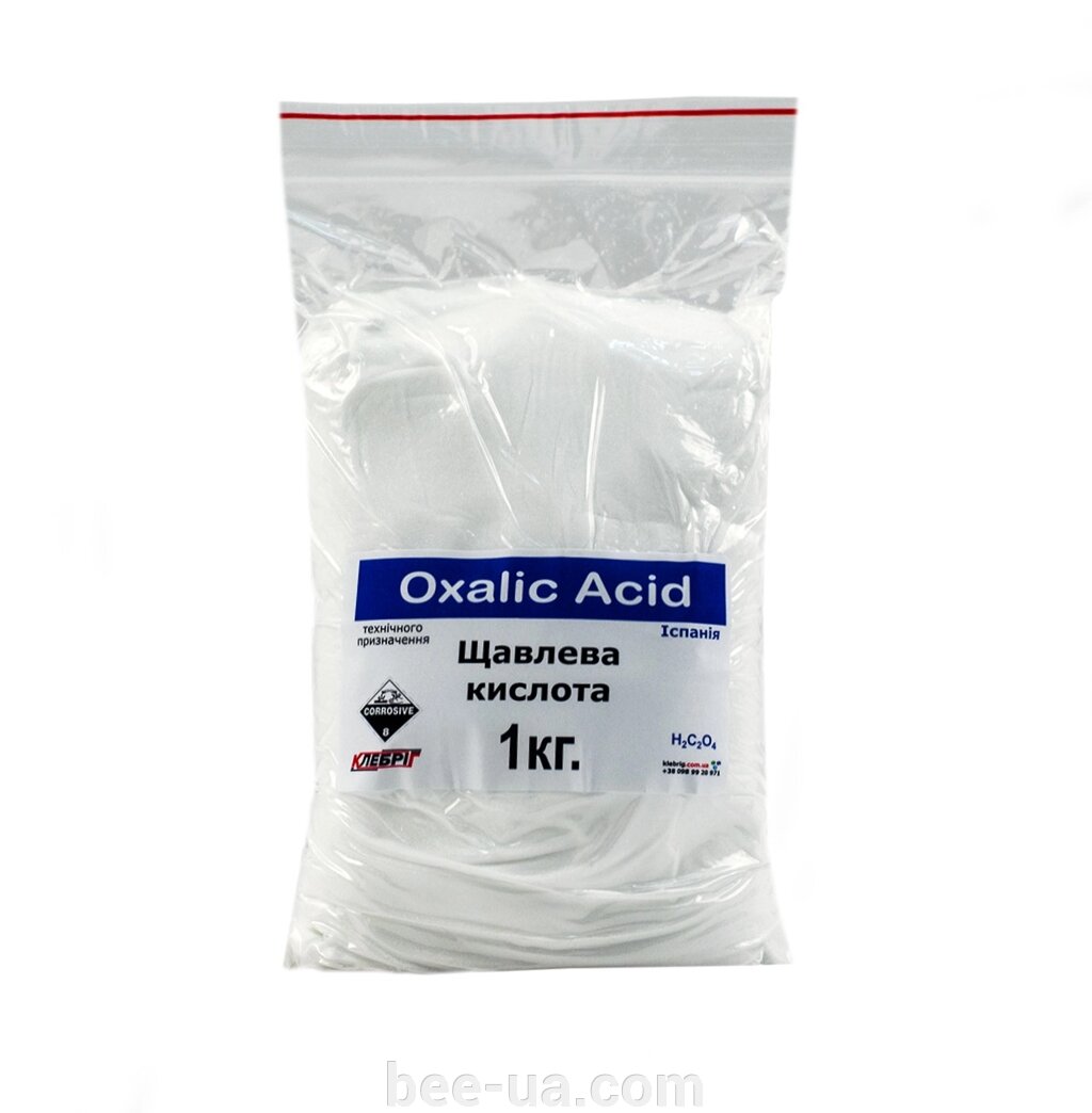 Щавлева кислота, 1 кг ПАКЕТ (Oxalic Acid) від компанії Українська Бджілка - фото 1