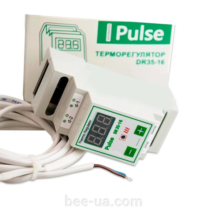 Терморегулятор для обігрівача вулика цифровий Pulse DR35-16 на DIN-рейку від компанії Українська Бджілка - фото 1