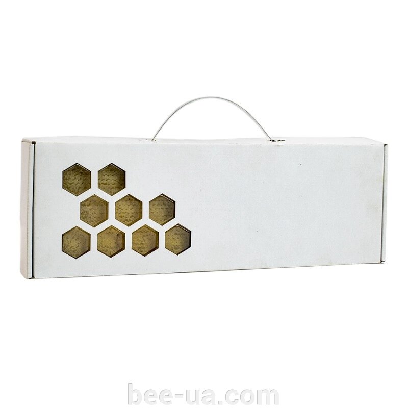Упаковка для магазинної рамки меду з ручкою (картон) від компанії Українська Бджілка - фото 1
