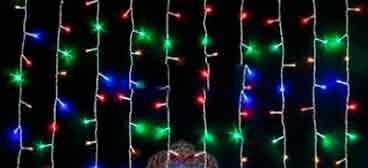 Гірлянда бахрома (новорічна штора) 220 LED (3 м, 0,65 м.) - фото