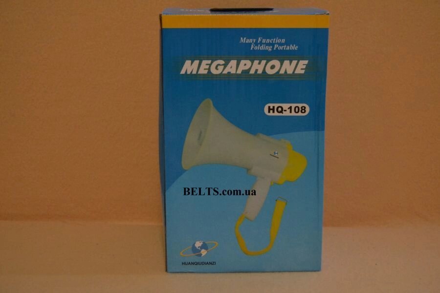 Мегафон HQ-108 з мікрофоном і акумулятором - роздріб