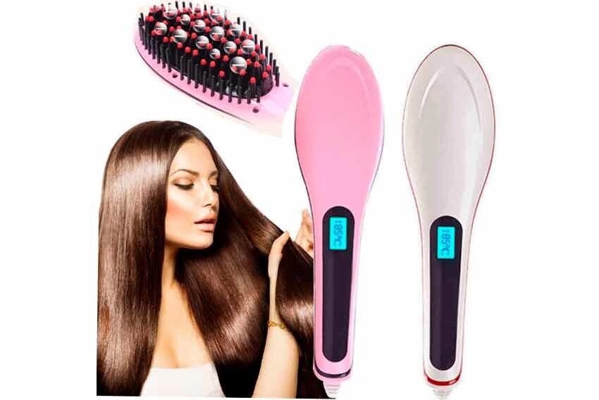 Безпечний випрямляч волосся Fast Hair Straightener (гребінець від мережі, праску для волосся) - вартість