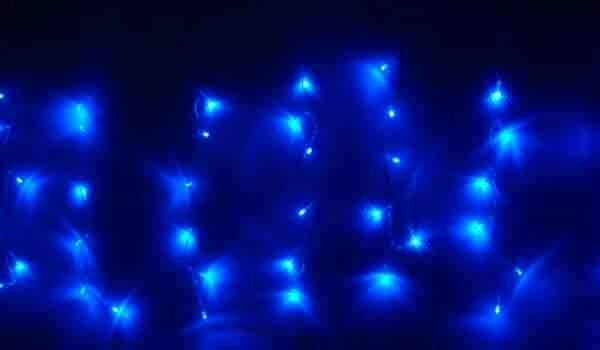 Новорічна блакитна гірлянда 500 LED 40 метрів - вартість