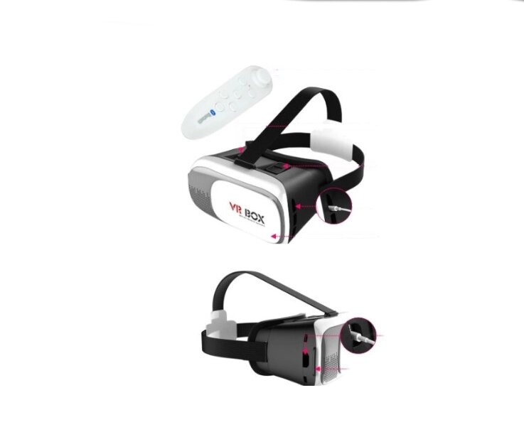 Окуляри віртуальної реальності з пультом 3D VR BOX 2 (Віртуальні окуляри 3Д ВР Бокс) - інтернет магазин