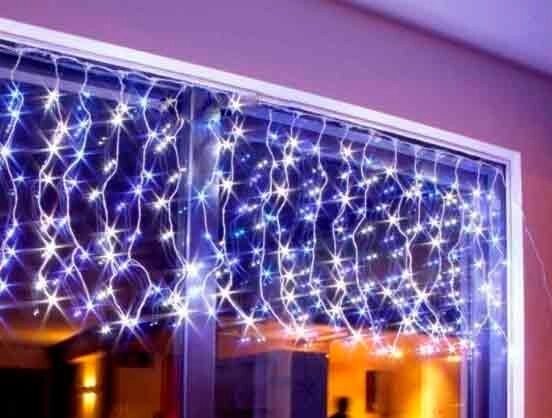 Біла Гірлянда 480 LED Бахрома (штора 3 метри) - замовити