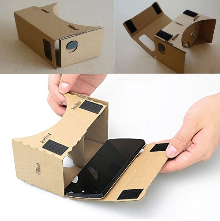 Окуляри віртуальної реальності Google Cardboard (VR-окуляри з картону Гугл Кардборд) - інтернет магазин