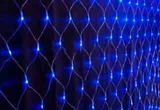 Блакитна гірлянда сітка 600 LED (сітка-гірлянда 2 * 2м) - знижка