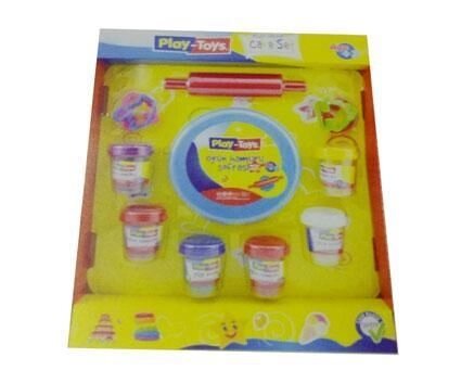 Набір для ліплення (тісто) Play Toys Cake Set (РТ 42263), 6 кольорів - опис