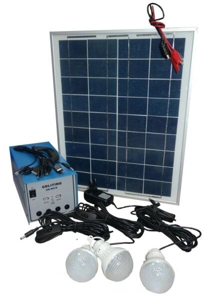 Сонячна електростанція GDlite GD-8018, домашня система на сонячній енергії GD 8018 Solar Home System - опис