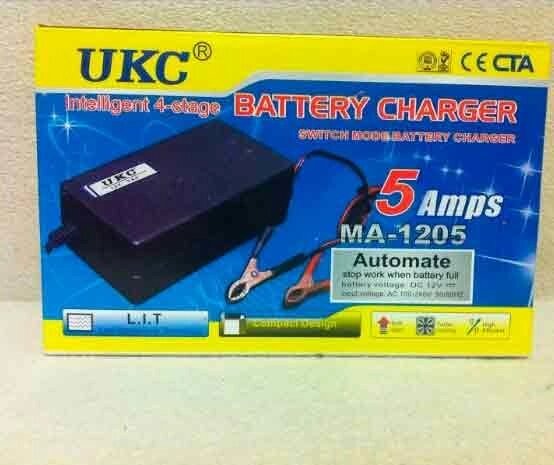 Автомобільний зарядний пристрій 12 вольт 5 ампер, МА-1205 UKC Battery Charger 5A - наявність