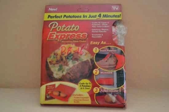 Мішечок для запікання картоплі в мікрохвильовій печі Potato Express, Потейто Експрес, Pouch for potato - порівняння