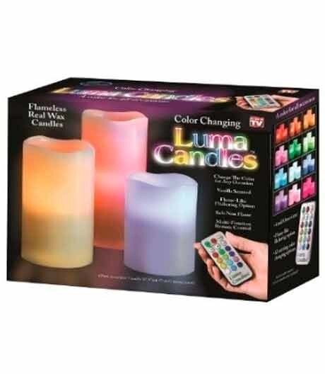Електронна свічка з пультом Luma Candles люма Кендлес (electronic candle) - вибрати
