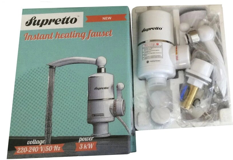 Электрический нагреватель проточной воды, водонагреватель на кран Supretto (Супретто) - відгуки
