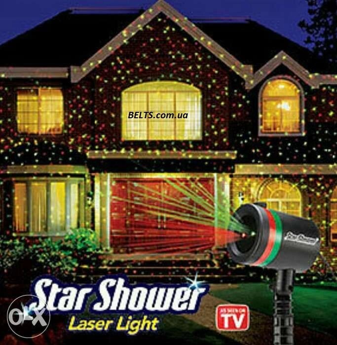 Лазерний проектор Star Shower Laser Light (світлова гірлянда на будинок, міні лазер Стар Шовер) - вартість
