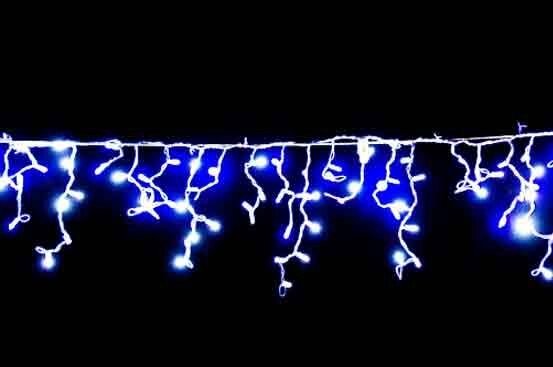 Праздничная голубая гирлянда Бахрома 512 LED - вибрати