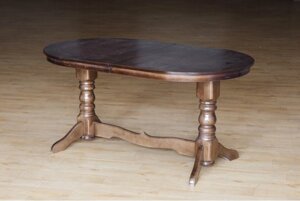 Дерев'яний стіл Говерла-2 розкладний 120 горіх темний Карпати Мікс Ірпінь