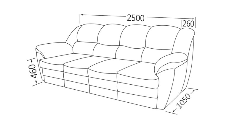 Подобрать диван по размерам