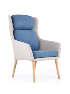 Крісло для відпочинку Парі тканина сірий+синій Halmar Ірпінь Киев