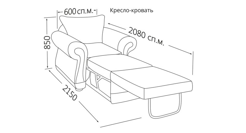 Как собрать кресло кровать инструкция с фото Кресло-кровать Мадрид Бис-М механизм верона Киев Ирпень. Цена 16830 грн, купить 