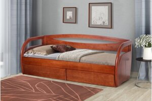 Ліжко дерев'яне Баварія з ящиками Прайм Мікс Ірпінь Київ
