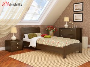 Ліжко односпальне дерев'яне Венеція люкс Естелла Ірпінь
