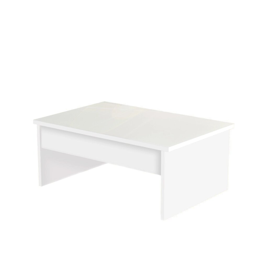 Стіл-трансформер Desk Glass Art 910x400x410 білий+скло біле Ірпінь Буча від компанії Стильні меблі - фото 1