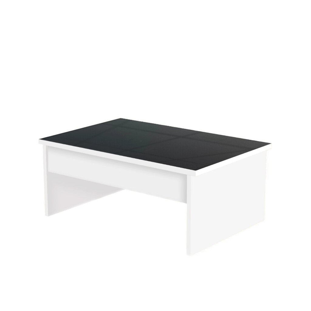 Стіл-трансформер Desk Glass Art 910x400x410 білий+скло графіт Ірпінь Київ від компанії Стильні меблі - фото 1