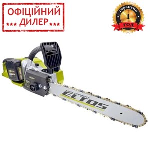 Акумуляторна ланцюгова пилка Eltos АПЦ-40 BL/16 (20 В, 4 Ач, 1/4", 400 мм) пилка для дому та дачі для саду