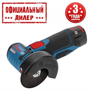 Акумуляторна кутова шліфмашина Bosch GWS 12V-76 (12В, 3 А/ч, 76мм)