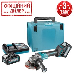 Акумуляторна кутова шліфмашина XGT 40 V MAX Makita GA008GM201