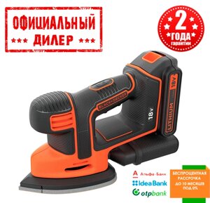 Акумуляторна віброшліфмашина BLACK&DECKER BDCDS18