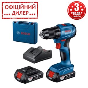 Акумуляторний безщітковий шурупокрут Bosch Professional GSR 185-LI (18 В, 2 А/год, двошвидкісний)