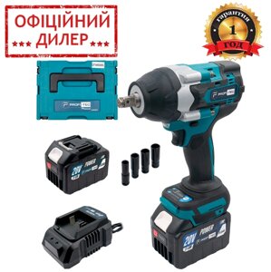 Акумуляторний гайковерт PROFI-TEC DTW800BL POWERLine (2 х 6.0 Aг, зарядний пристрій)