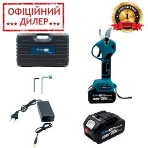 Акумуляторний секатор PROFI-TEC PES20BL POWERLine (20, 2 х 4.0 Ач, зарядний пристрій, Кейс)