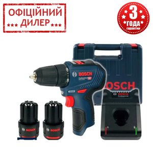 Акумуляторний шуруповерт Bosch GSR 12V-30 (12 В, 2 А/год, двошвидкісний)