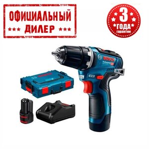 Акумуляторний шуруповерт Bosch GSR 12V-35 (L-BOXX) (12 В, 3 А/ч, двошвидкісний)