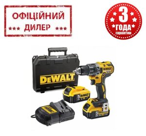 Акумуляторний шуруповерт DeWALT DCD791P2 (18 В, 5 А/год, двошвидкісний)