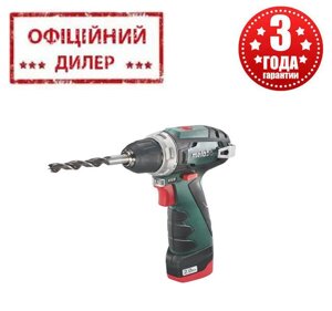 Акумуляторний шуруповерт Metabo PowerMaxx BS Basic (12 В, 2 А/год, двошвидкісний)