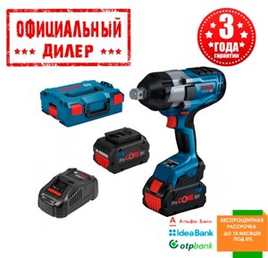 Акумуляторний ударний гайковерт Bosch GDS 18 V-1050 H (1050Нм, 2х8Ач)