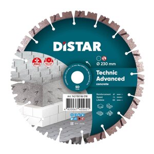 Диск алмазний по бетону Distar 1A1RSS/C3 Technic Advanced 232x22.2x2.6 мм (14315086018)