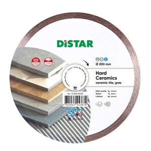 Диск алмазний по кераміці Distar 1A1R Hard ceramics 200x25.4x1.6 мм (11120048015)